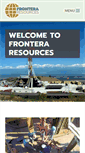 Mobile Screenshot of fronteraresources.com